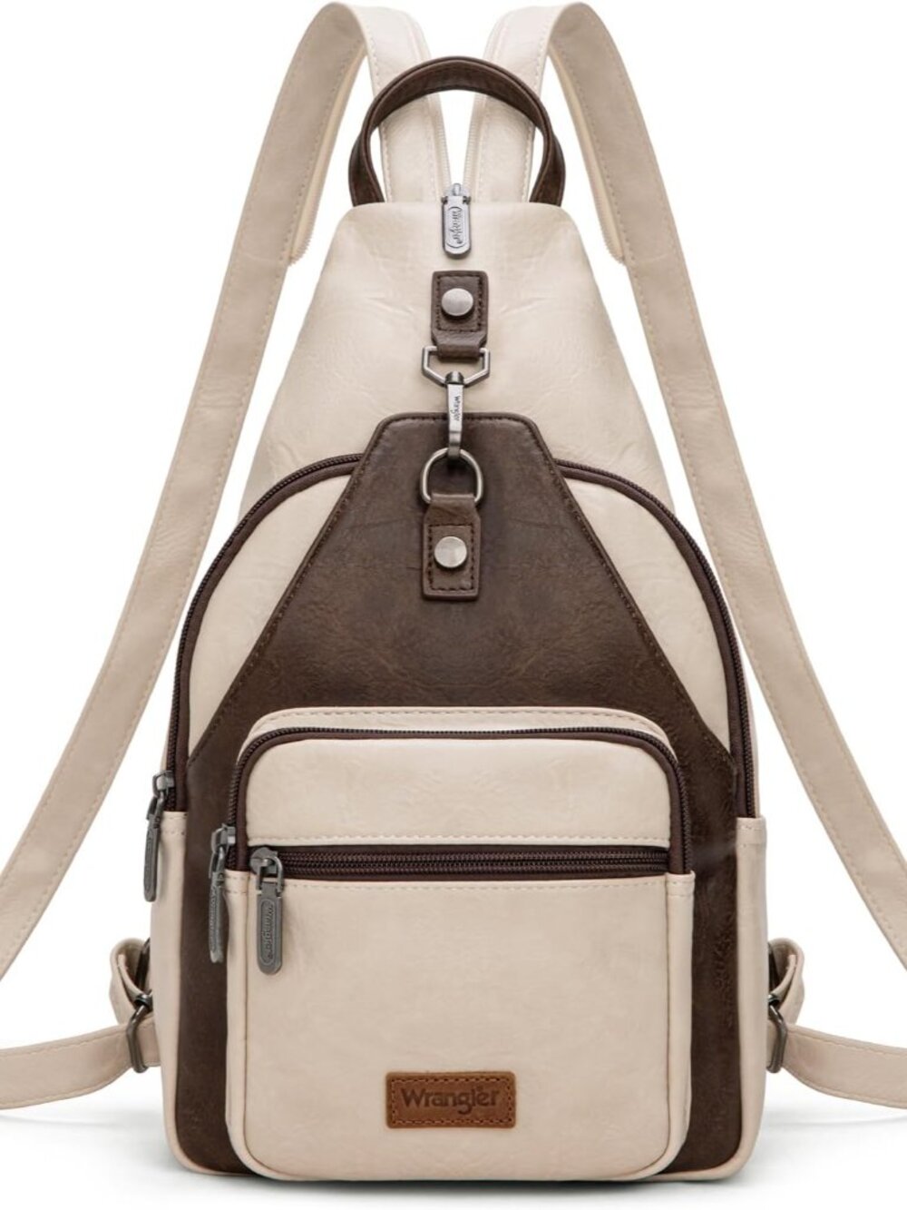 Wrangler Convertible Backpack Bag for Women Fashion Crossbody Bags with Adjustab